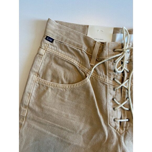 Citizens of Humanity Marlee Lace Up Taper Jeans in Dandelion Size 27 - Picture 3 of 7